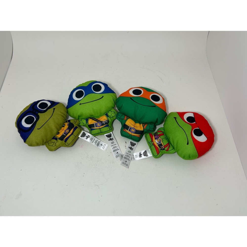 TMNT Teenage Mutant Ninja Turtles Plush Set Legend Toys 4.5" 4 Pack P6017A